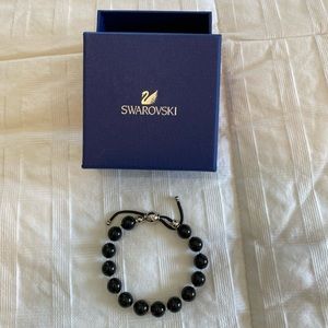 Swarovski Black Pearl Charm Bracelet